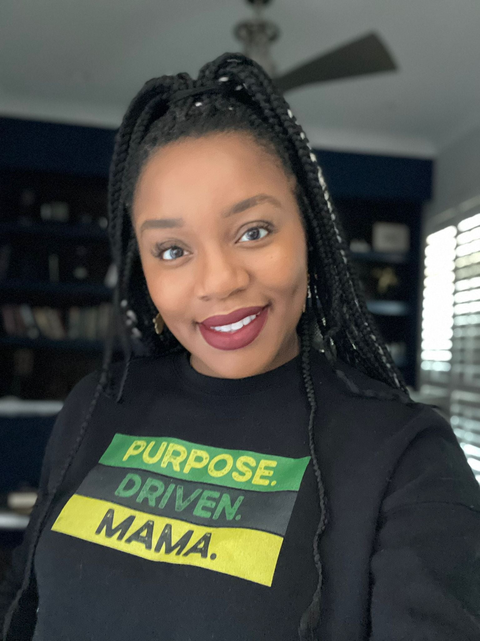 Purpose. Driven. Mama. Crop Hoodie